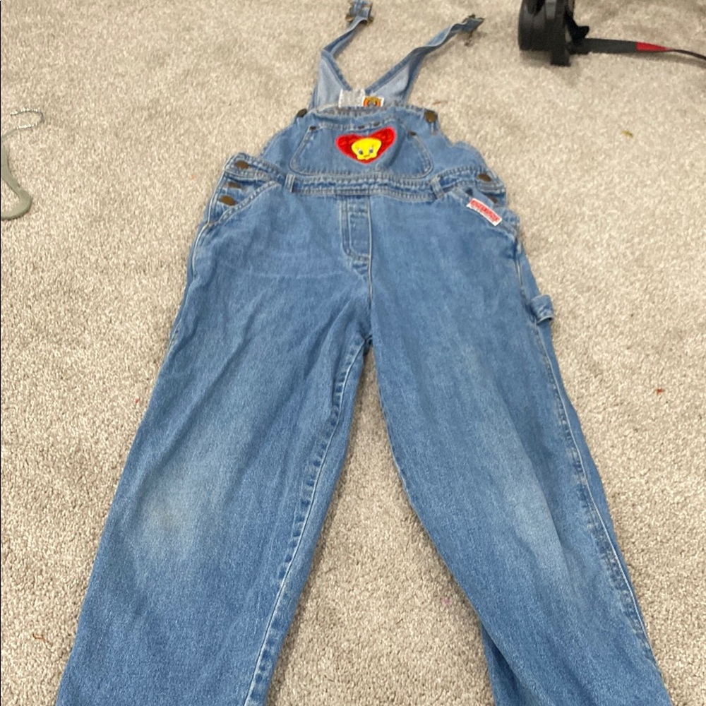 Vintage Warner Bros. Looney Tunes Blue Denim overalls